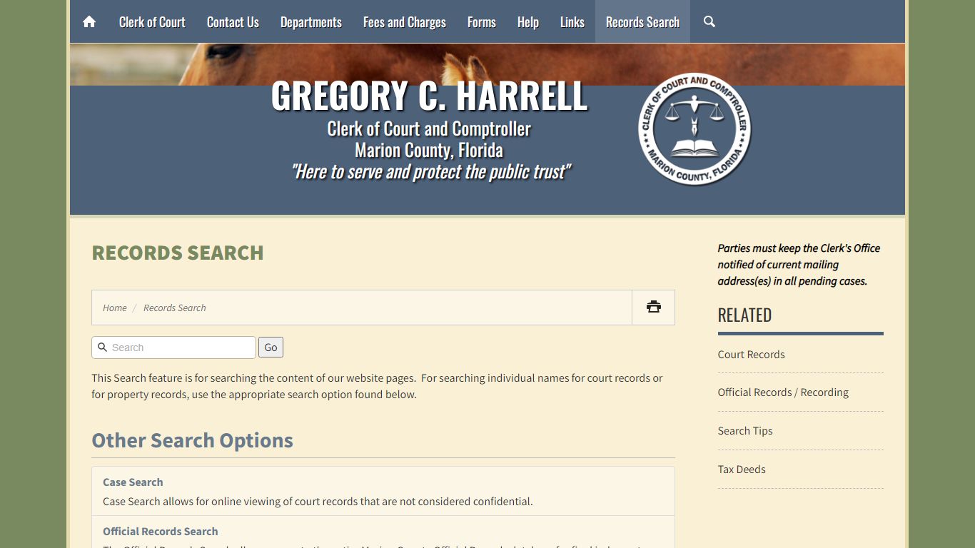 Records Search - Marion County Clerk